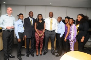 The contestants with MTN officals