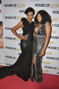 Yvonne Nelson and Rukky Sanda at House of Gold movie premiere