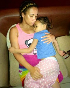 Ibinabo Fiberesima and daughter, Zino