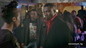 A confrontation between Foye, Ekene and Femi in Shuga Series 3