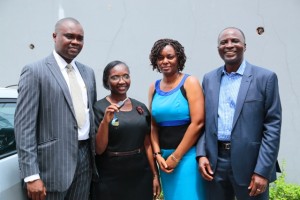 Iyabode with MTN officials 