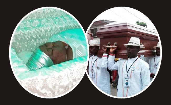 Henrietta kosoko dead body at her memorial wake keeping burial ceremony in lagos