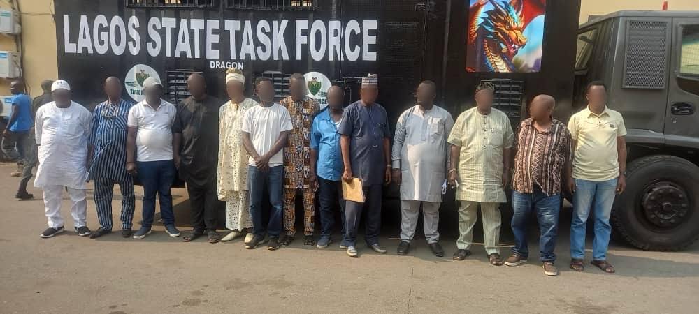 Lagos State Taskforce arrests, prosecutes 12 suspected land grabbers in Alausa