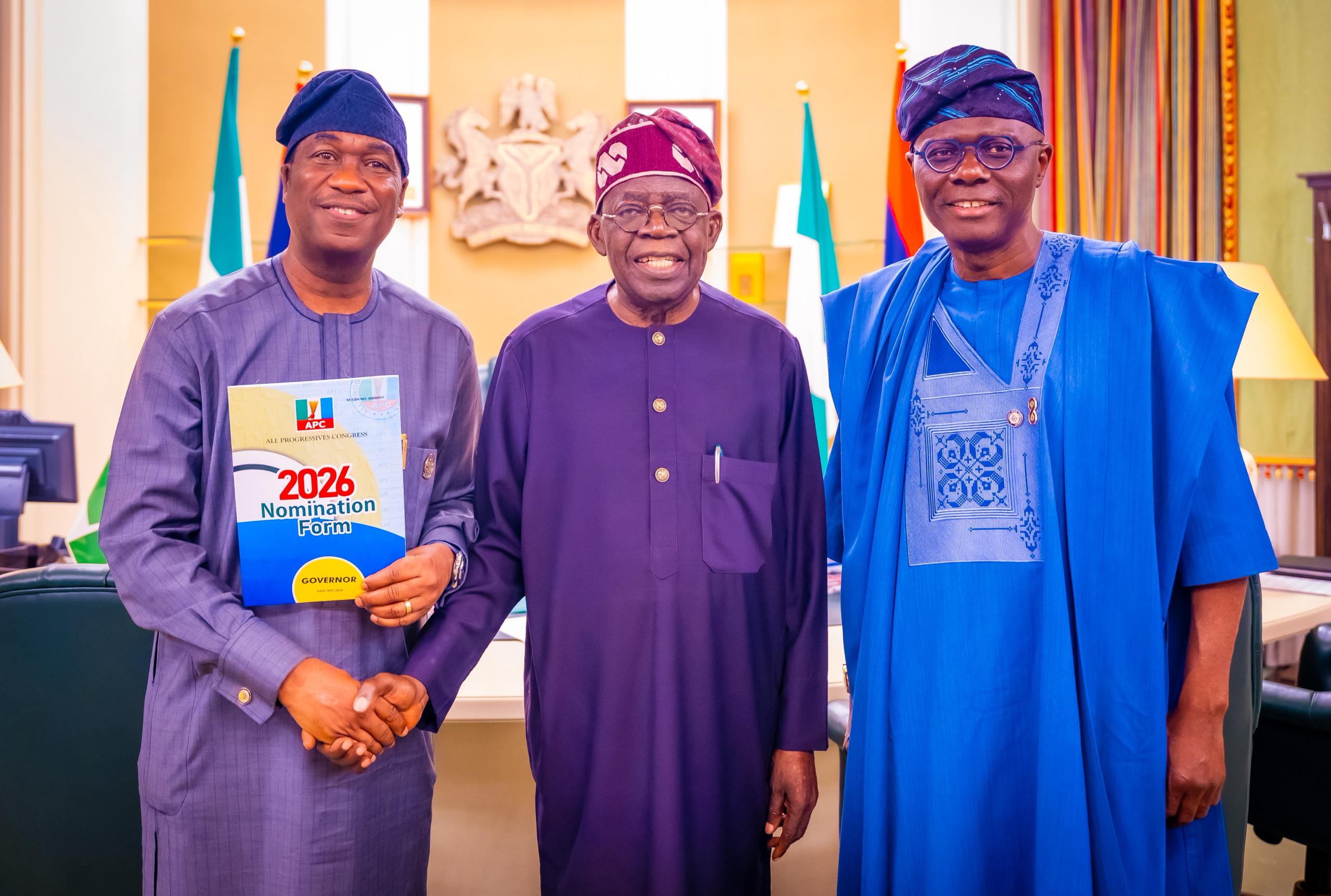 Tinubu endorses Hamzat for 2027 Lagos governorship
