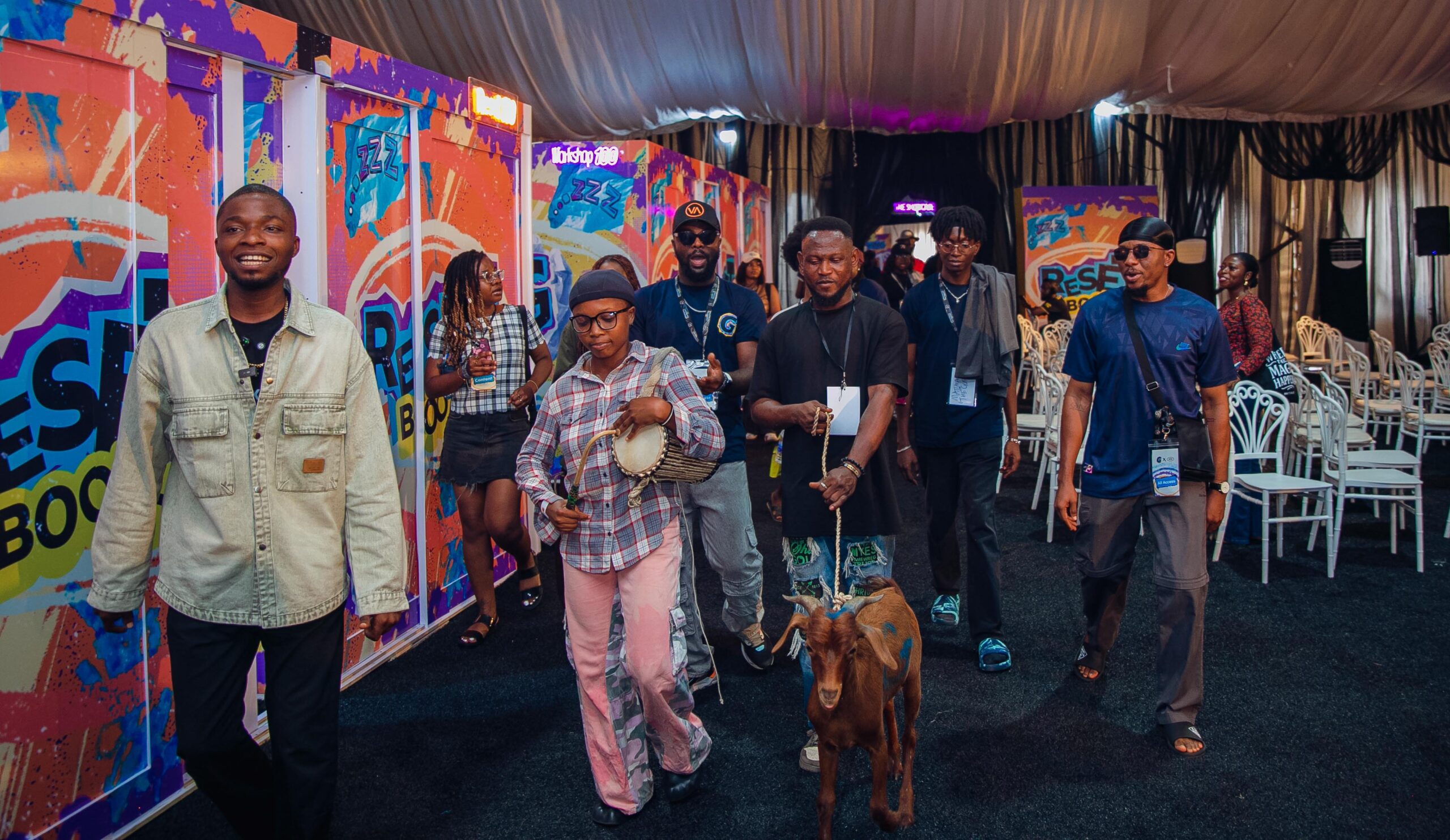 One Goat, One Drum and Ten Thousand People Losing Their Minds In Surulere